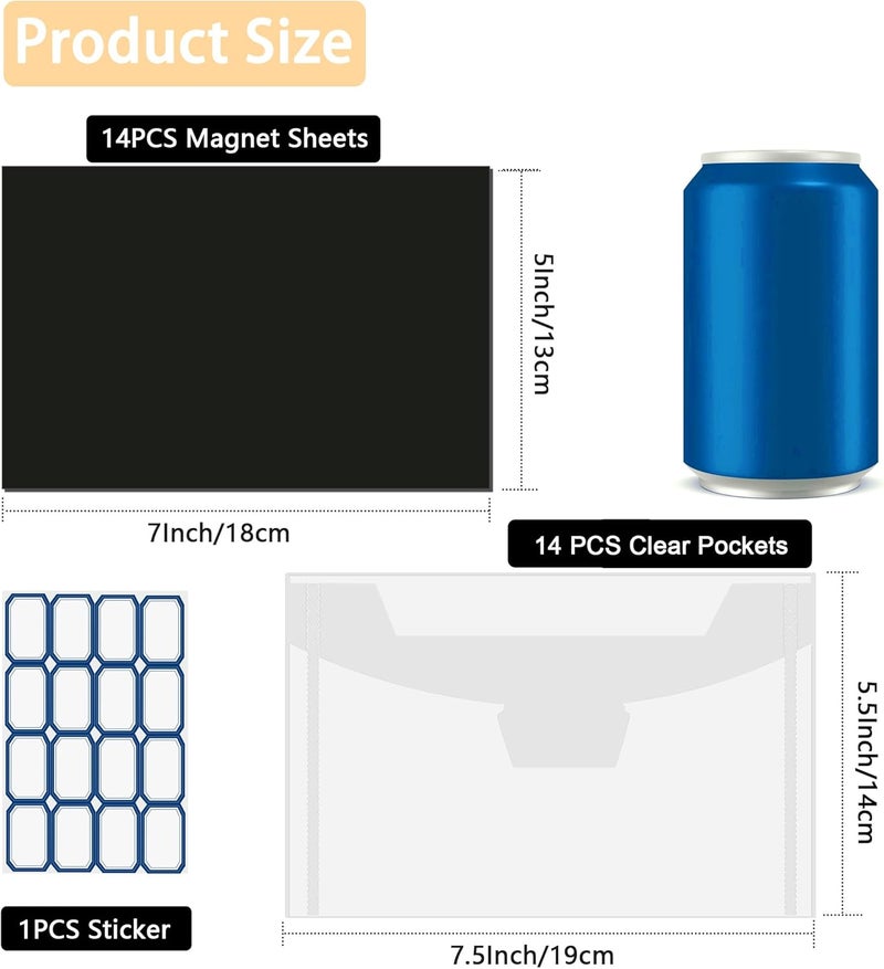 Unarty 28 PCS Die Cut Storage Envelopes with 1 mm Thick Magnetic Sheets for Die Storage, 5.5 x 7.5 Inch Die Storage Pockets and Magnet, Clear Stamp and Die Storage Pockets - Image 4